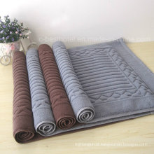 Fornecimento de fábrica 100% algodão Jacquard toalha de chão de hotel